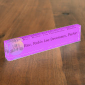 私は神の机用ネームプレートの子供です デスクネームプレート (側面)