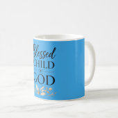 私は神の祝福を受けた子どもです コーヒーマグカップ (正面右)