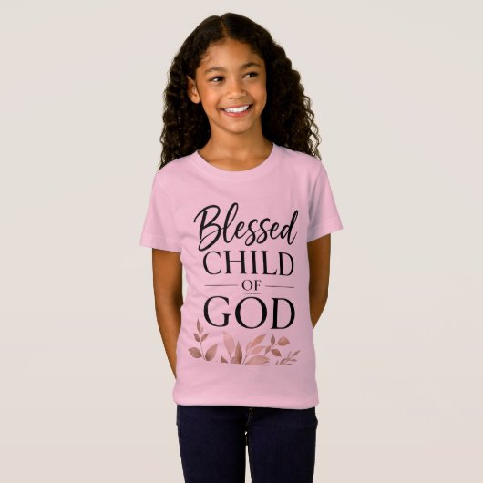 私は神の祝福を受けた子どもです Tシャツ (正面フル)