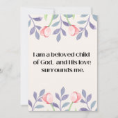 私は神の肯定引用文の愛する子だ シーズンカード (正面)