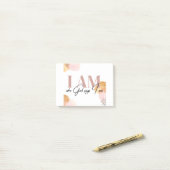 「私は神の言う通りの人間だ」と感動的言う ポストイット (デスク上)