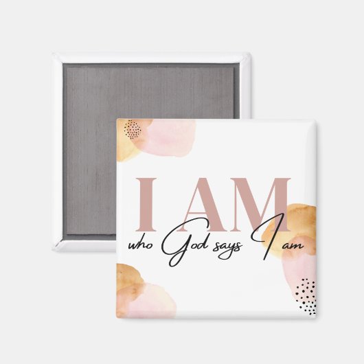 「私は神の言う通りの人間だ」と感動的言う マグネット (正面/裏面)