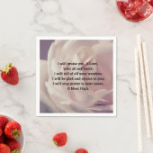 私は神の詩篇9:1-2聖書の聖句を賛美する スタンダードカクテルナプキン (インサイチュ)