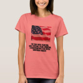 私は神を恐れる保守主義者だ Tシャツ (正面)