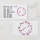 私は神を愛します及び私は採取することを好みます 名刺 (正面/裏面)