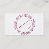 私は神を愛します及び私は採取することを好みます 名刺 (裏面)