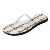 "私は神を愛する"クロス ビーチサンダル (アングル)