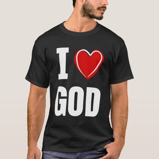 私は神を愛する Tシャツ (正面)