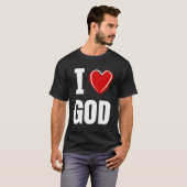 私は神を愛する Tシャツ (正面フル)