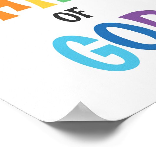 私は神キッズクリスチャンの宗教家の子どもだ ポスター (角)