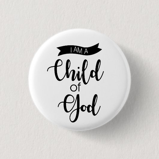 私は神ボタンの子供です 缶バッジ (正面)