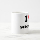 私は神学校を愛します コーヒーマグカップ (中央)