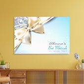 私は神弓バーバルミツワーサインボード キャンバスプリント (インサイチュ (リビング))