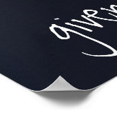 私は神感謝していよお父様の聖句 ポスター (角)