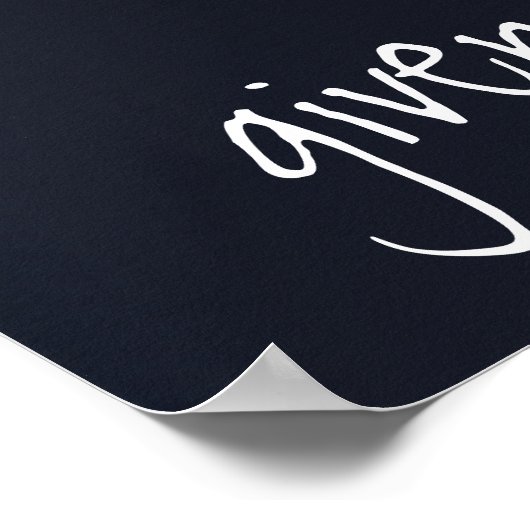 私は神感謝していよお父様の聖句 ポスター (角)