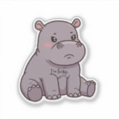 私は神経質だ シール (正面)