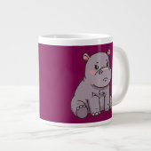 私は神経質だ ジャンボコーヒーマグカップ (正面右)