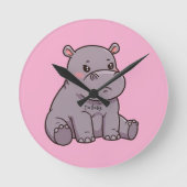 私は神経質だ ラウンド壁時計 (正面)