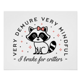 私は神経質な美意識でブレーキをガーリー掛ける ポスター