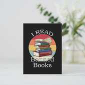 私は禁断読図書図書読書本リーダー ポストカード (スタンド正面)