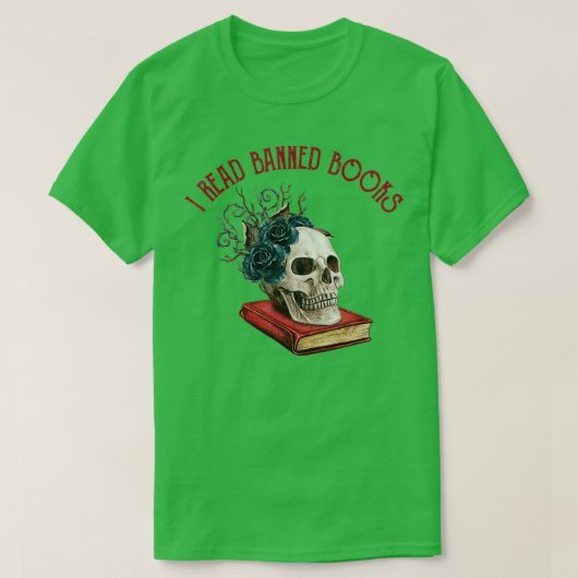 私は禁書読週司書のFreadomリーダー Tシャツ (デザイン正面)