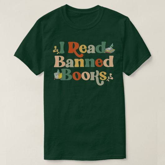 私は禁書読週司書のFreadomリーダー Tシャツ (デザイン正面)