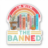 私は禁止されたステッカーを持っている シール (正面)