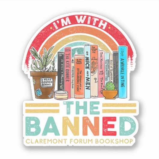 私は禁止されたステッカーを持っている シール (正面)