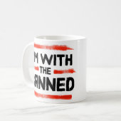 私は禁止された本を持っている コーヒーマグカップ (正面左)