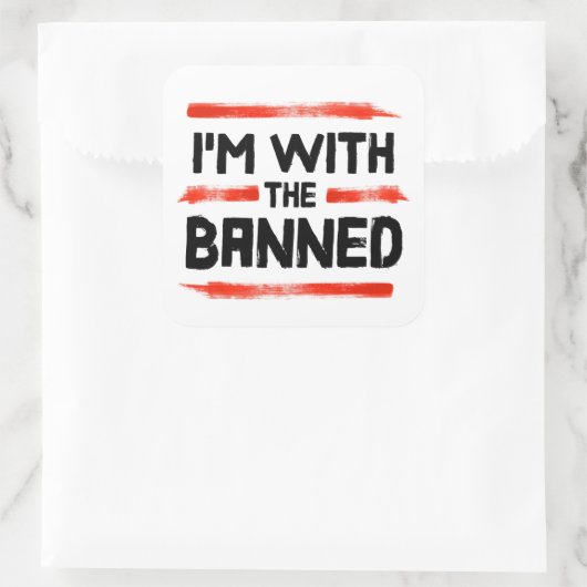 私は禁止された本を持っている スクエアシール (バッグ)