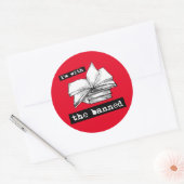 私は禁止された本を持っている ラウンドシール (封筒)