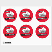 私は禁止された本を持っている ラウンドシール (シート)