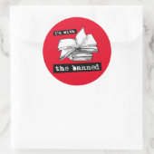 私は禁止された本を持っている ラウンドシール (バッグ)