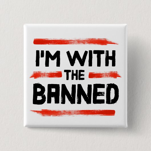 私は禁止された本を持っている 缶バッジ (正面)