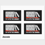 私は禁止された本を持っている 長方形シール (シート)