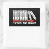 私は禁止された本を持っている 長方形シール (バッグ)