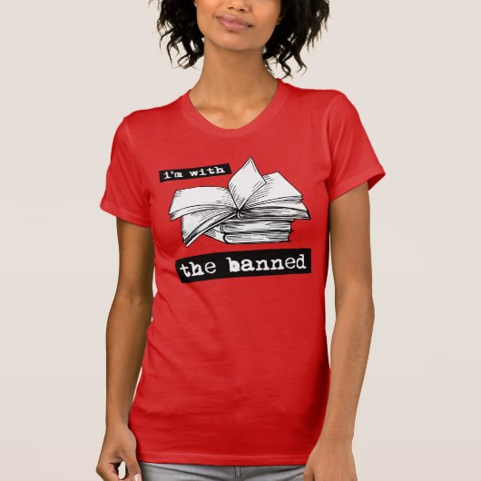 私は禁止された本を持っている Tシャツ (正面)