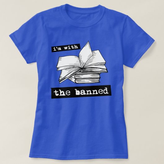 私は禁止された本を持っている Tシャツ (デザイン正面)
