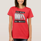私は禁止された本を持っている Tシャツ (正面)