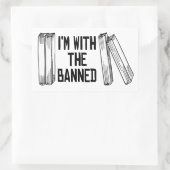 私は禁止された者と一緒にいる 長方形シール (バッグ)