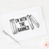 私は禁止された者と一緒にいる 長方形シール (封筒)