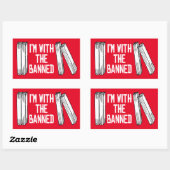 私は禁止された者と一緒にいる 長方形シール (シート)