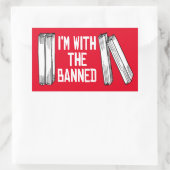 私は禁止された者と一緒にいる 長方形シール (バッグ)