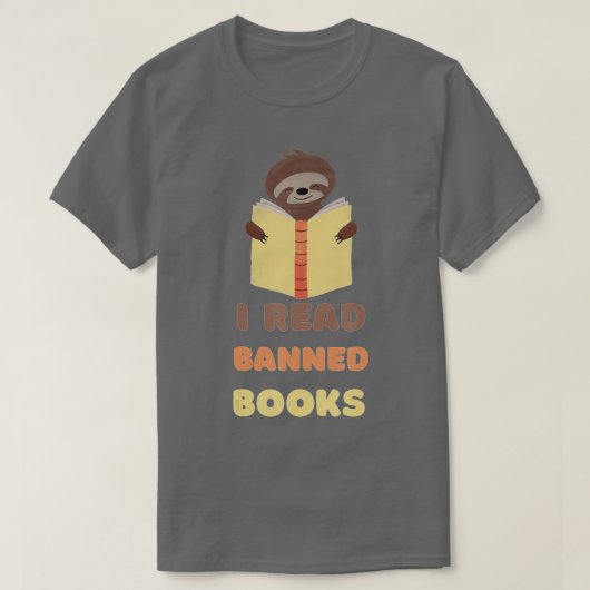 私は禁止読本、読み手、読書虫の読み手 Tシャツ (デザイン正面)