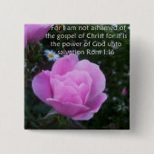 私は福音を恥じていません 缶バッジ (正面)