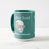 私は禿げ頭ではない マグカップ (正面左)