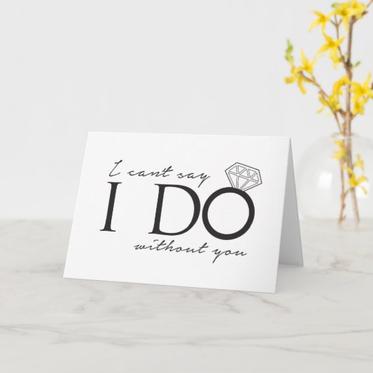 私は私があなたなしですることを言うことができません カード (黄色い花)