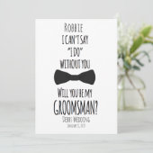 私は私があなたなしで花婿の付添人の結婚式をすることを言うことができません 招待状 (スタンド正面)