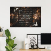 私は私があなたのために持っている計画を知っているので ポスター (ホームオフィス)