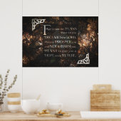 私は私があなたのために持っている計画を知っているので ポスター (キッチン)